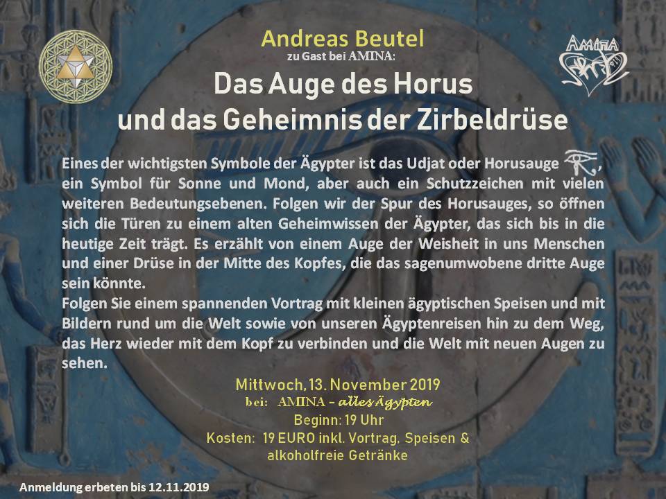Andreas Beutel Das Auge Des Horus Und Das Geheimnis Der Zirbeldruse 13 11 19 19 00 21 30